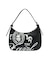 FAUX LEATHER FACE HANDBAG