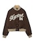 LOGO AND NUMBER VARSITY JACKET