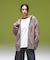 BRUSHED COLLAGE GRAPHIC FACE PATCH ZIP UP SWEAT HOODIE