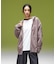 BRUSHED COLLAGE GRAPHIC FACE PATCH ZIP UP SWEAT HOODIE