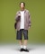 BRUSHED COLLAGE GRAPHIC FACE PATCH ZIP UP SWEAT HOODIE