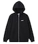 BRUSHED COLLAGE GRAPHIC FACE PATCH ZIP UP SWEAT HOODIE