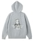 BRUSHED COLLAGE GRAPHIC FACE PATCH ZIP UP SWEAT HOODIE