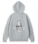 BRUSHED COLLAGE GRAPHIC FACE PATCH ZIP UP SWEAT HOODIE