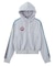 LOGO PATCHED ZIP UP JERSEY COMPACT HOODIE