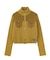 VELOUR AND KNIT ZIP UP TOP