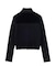 VELOUR AND KNIT ZIP UP TOP