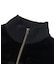 VELOUR AND KNIT ZIP UP TOP