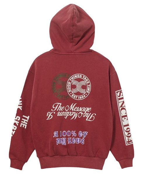 FADED MIX LOGO SWEAT HOODIE｜エックスガールの通販｜&mall（アンド