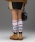 WORLD LOGO JACQUARD RIB HIGH SOCKS