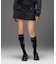 WORLD LOGO JACQUARD RIB HIGH SOCKS