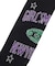 WORLD LOGO JACQUARD RIB HIGH SOCKS