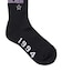 WORLD LOGO JACQUARD RIB HIGH SOCKS