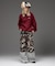 CAMO FACE AND LOGO JACQUARD KNIT TOP