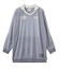 RHINESTONE LOGO VELOUR GAME SHIRT DRESS