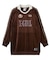 RHINESTONE LOGO VELOUR GAME SHIRT DRESS