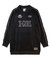 RHINESTONE LOGO VELOUR GAME SHIRT DRESS