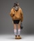 DETACHABLE FAUX FUR COLLAR PATCHED LOGO JACKET