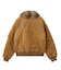DETACHABLE FAUX FUR COLLAR PATCHED LOGO JACKET