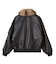 DETACHABLE FAUX FUR COLLAR PATCHED LOGO JACKET