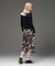 JERSEY MIX 2WAY WIDE LEG CARGO PANTS