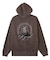 PIGMENT DYED FACE PATCH AND LOGO ZIP UP SWEAT HOODIE