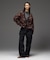 LEOPARD SHAGGY KNIT CARDIGAN