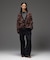 LEOPARD SHAGGY KNIT CARDIGAN