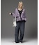 LEOPARD SHAGGY KNIT CARDIGAN