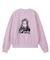 PIGMENT DYED FACE PATCH AND LOGO CREWNECK SWEATSHIRT