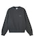 PIGMENT DYED FACE PATCH AND LOGO CREWNECK SWEATSHIRT
