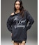 CONTRAST PANELED DENIM MINI SKIRT