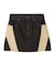 CONTRAST PANELED DENIM MINI SKIRT
