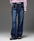 HEART POCKET FLARE DENIM PANTS