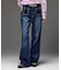 HEART POCKET FLARE DENIM PANTS
