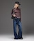 HEART POCKET FLARE DENIM PANTS