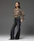 HEART POCKET FLARE DENIM PANTS