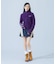 SLEEVE LOGO FADED ZIP UP KNIT TOP