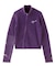 SLEEVE LOGO FADED ZIP UP KNIT TOP