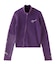 SLEEVE LOGO FADED ZIP UP KNIT TOP