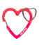 NEO NEON HEART CARABINER