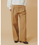 WIDE-LEG TWILL PANTS