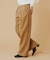 WIDE-LEG TWILL PANTS