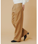 WIDE-LEG TWILL PANTS