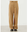 WIDE-LEG TWILL PANTS