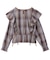 PLAID RUFFLE BLOUSE