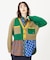 PANELED KNIT CARDIGAN