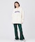 RUFFLE HEM FLARE PANTS