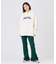 RUFFLE HEM FLARE PANTS