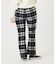 PLAID FLARE PANTS